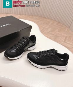 Giày thể thao sneaker CN màu đen cao cấp đế dày êm chân