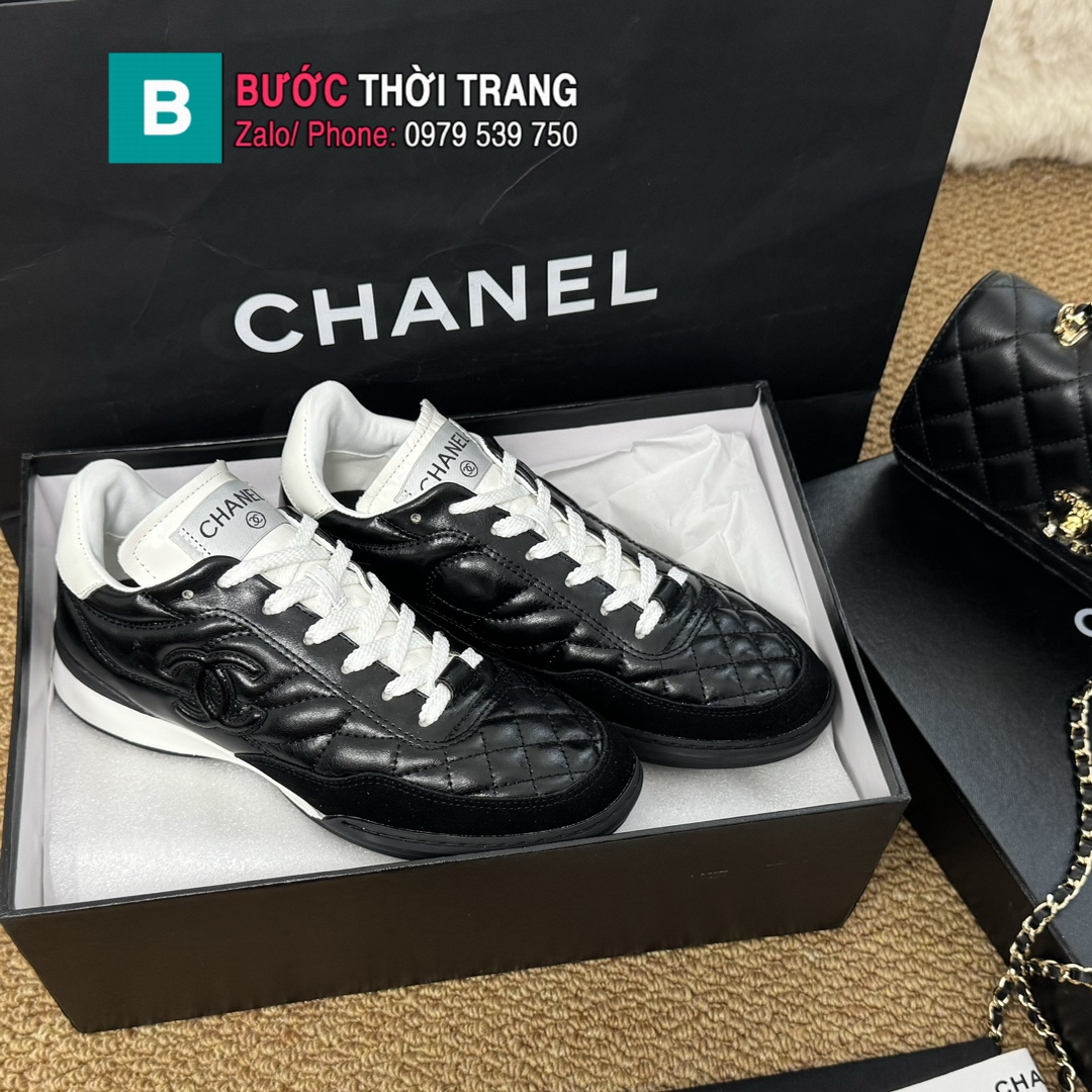 Giày thể thao sneaker CN màu đen cao cấp phong cách sang trọng