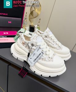 Giày thể thao 𝐒𝐦𝐢𝐥𝐞𝐫𝐞𝐩𝐮𝐛𝐥𝐢𝐜 màu trắng đế 7cm tôn dáng cực êm chân