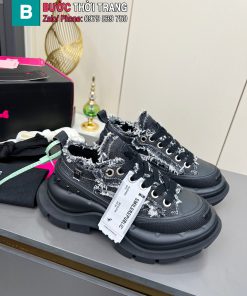 Giày thể thao 𝐒𝐦𝐢𝐥𝐞𝐫𝐞𝐩𝐮𝐛𝐥𝐢𝐜 màu đen đế cao 7cm tôn dáng cực êm chân