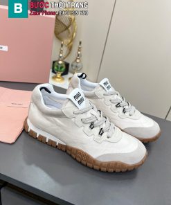 Giày thể thao MIU MIU màu trắng ngà đế lốp cá tính