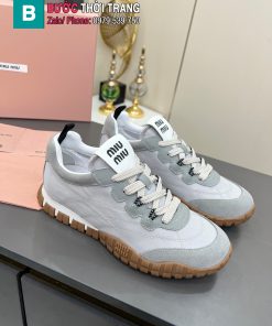 Giày thể thao MIU MIU màu ghi đế lốp cá tính