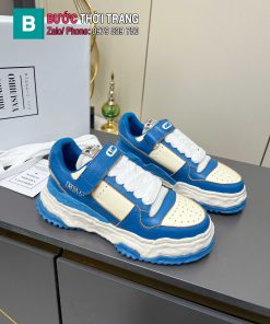 Giày thể thao sneaker MMY.Mihara Yasuhiro màu xanh viền trắng đế cao su êm chân cực mượt