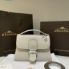 Túi xách DELVAUX TEMPO cao cấp màu trắng ngà size 23x17x6 cm