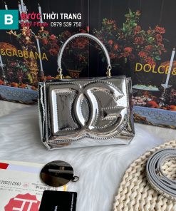 Túi xách Dolce & Gabbana siêu cấp da bóng mượt màu bạc