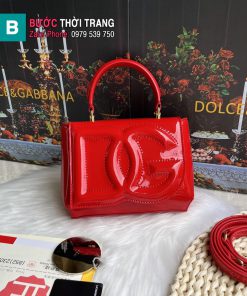 Túi xách Dolce & Gabbana siêu cấp da bóng mượt màu đỏ cam