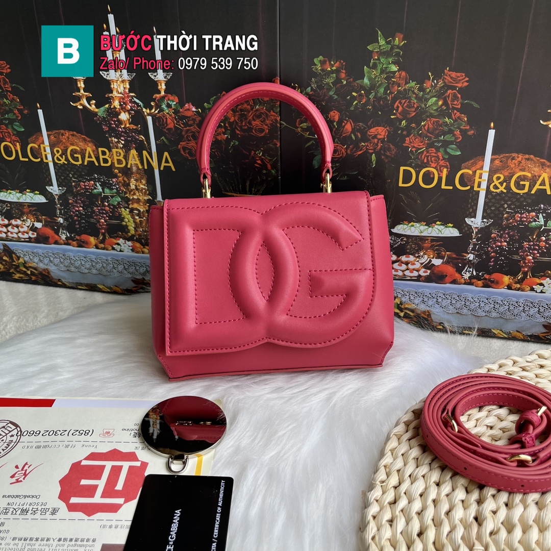 Túi xách Dolce & Gabbana siêu cấp da bò nhập khẩu cao cấp màu đỏ