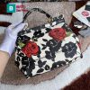 Túi xách Dolce & Gabbana siêu cấp size 25 cm được in họa tiết bắt mắt sang trọng