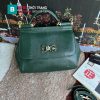Túi xách Dolce & Gabbana siêu cấp màu xanh lá size 25 cm đính đá