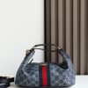 Túi xách GUCCI Vanity canvas màu xanh navy size 27.5x13x14.5 cm túi mềm