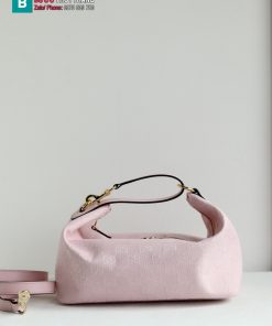Túi xách GUCCI Vanity canvas màu hồng nhạt size 27.5x13x14.5 cm túi mềm