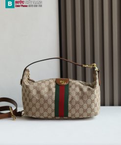 Túi xách GUCCI Vanity canvas màu nâu size 27.5x13x14.5 cm túi mềm