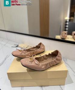 Giày búp bê nữ VALENTINOA da mềm dẻo màu nude êm chân