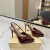 Giày cao gót nữ VALENTINO màu đỏ đô đế nhọn cao 12cm tôn dáng