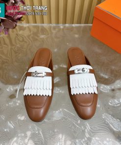 Sục HM phong cách quý phái sang trọng màu nâu đế gân bò mềm êm