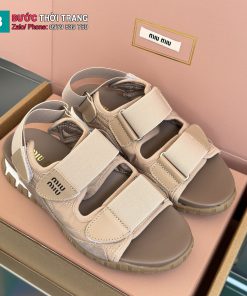 Sandal thể thao MIU MIU màu nâu đế cao su đàn hồi vượt trội
