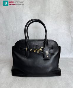 Túi xách nữ MIU MIU Aventure màu đen cao cấp size 31x40x13 cm