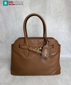 Túi xách nữ MIU MIU Aventure màu nâu cao cấp size 31x40x13 cm